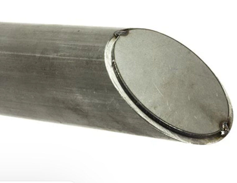 Tubing end cap for 1.75 inch tubing 45 degree cut