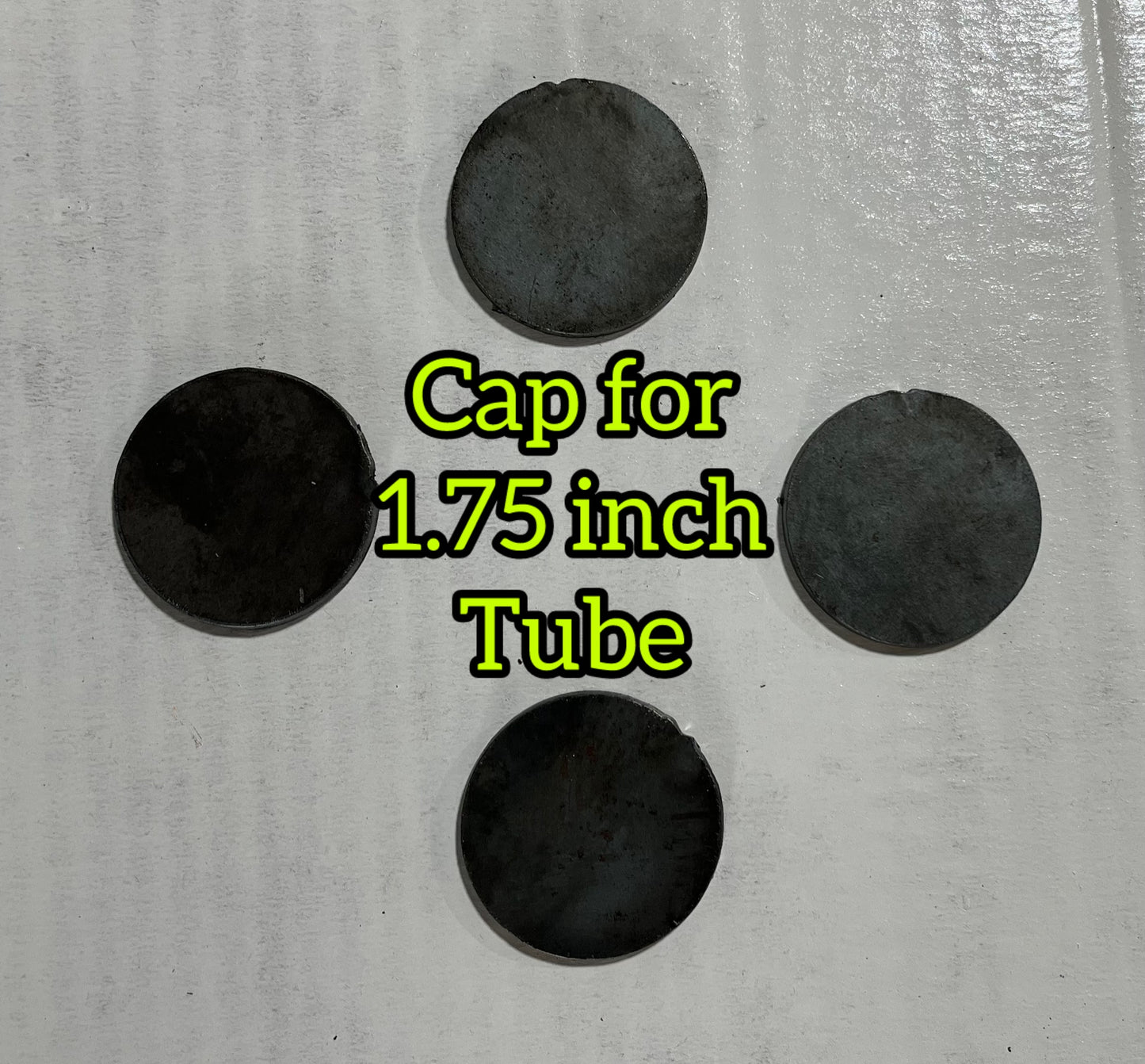 Tubing end cap for 1.75 inch tubing